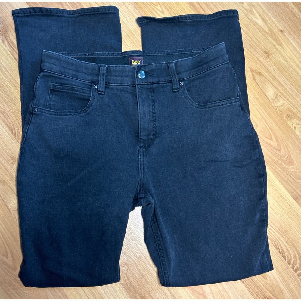 Lee Women’s Ultra Lux Comfort Black Bootcut Jeans Size 12 Motion Flex